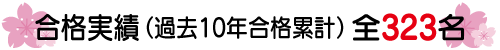 合格実績（過去10年合格累計）全323名-2016-2025=323